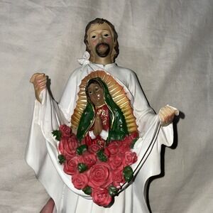 St. Juan Diego 12" Figurine‎ Tunic With Our Lady Of Guadalupe